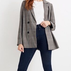 Madewell longline double breasted blazer